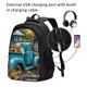 thumbnail image 2 of Disketp Vintage Pickup Sunflower Dog Mochila de Viaje Estampada para Laptop con Puerto de Carga USB, Mochila Impermeable para Computadora – Regalo para Hombres y Mujeres, 2 of 7