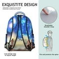 thumbnail image 3 of Space Cosmos Galaxy Students Backpack Outer Space Sci-fi Lovers Design, Adjustable Straps, Durable and Comfortable School Bag for Students, 3 of 5