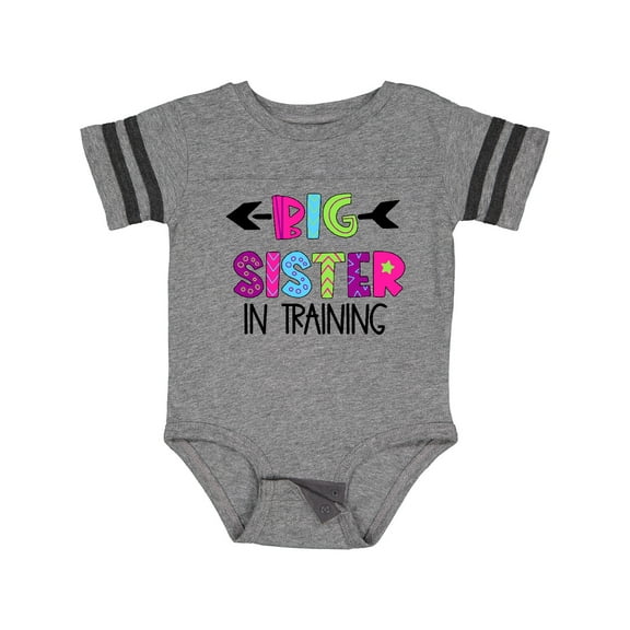 Inktastic Big Sister in Training Girls Baby Bodysuit