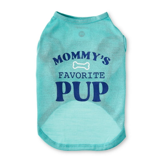 Vibrant Life Mommy's Favorite Pup Dog T-Shirt, Blue, XS