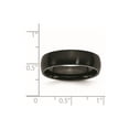 thumbnail image 6 of Auriga Fine Jewelry Stainless Steel Brushed Black IP-plated 6 mm Band for Women Size 6.5, 6 of 8