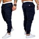 thumbnail image 5 of Pantalones de chándal para hombre Pantalones de chándal deportivos Pantalones largos casuales de corte ajustado XBTCLXEBCO Negro, Medianaediana, 5 of 6