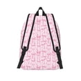 thumbnail image 3 of Naloa Ribbon Bow Print Durable Canvas College Rucksack,Laptop Excursion Backpack,Travel Notebook School Backpack,Bookbag For Men Women, 3 of 5