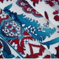 thumbnail image 4 of Ladole Rugs Turkish Vincenza Series Ornamental Design Abstract Area Rug Carpet in Blue Red, 7x10 (6'2" x 9'2", 190cm x 280cm), 4 of 6