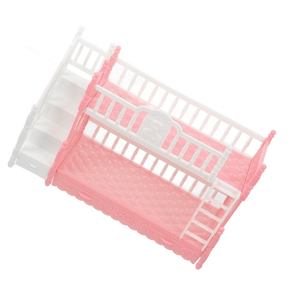 UPOUART Dollhouse Bedroom Furniture Set with Stair Bunk Bed for Dolls, 1 Piece Playroom Accessory