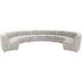 thumbnail image 1 of Meridian Furniture Limitless Cream Velvet Modular 11 Piece Sectional, 1 of 8