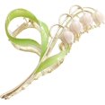thumbnail image 1 of Tustao 1 pinza para el pelo de flor de lirio rosa del valle, pinza de metal grande, abrazaderas para orquídeas, abrazadera de mandíbula de lirio, accesorios de peinado para gruesos y finos, 1 of 5
