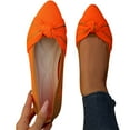thumbnail image 4 of Gamivast Womens Flats Knot Pointed Toe Slip on Shoes Breathable Perforated Trendy Flats Comfortable Cushioned Insole Shoes Dressy Casual Outfits, 4 of 7
