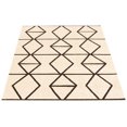 thumbnail image 3 of eCarpetGallery Modern Living Room Area Rug, 5'3" x 7'3", Ivory-Dark Brown, Ana, 3 of 9