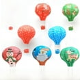 thumbnail image 2 of Festival del Medio Otoño Linterna de globo aerostático hecha a mano Colgante Bar de bodas Centro comercial Jardín de infantes Pasillo Linterna de papel decorativa, 2 of 5