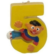 Angle View: Sesame Street Ernie 5th Birthday Sculpted Cake Candle (1ct)