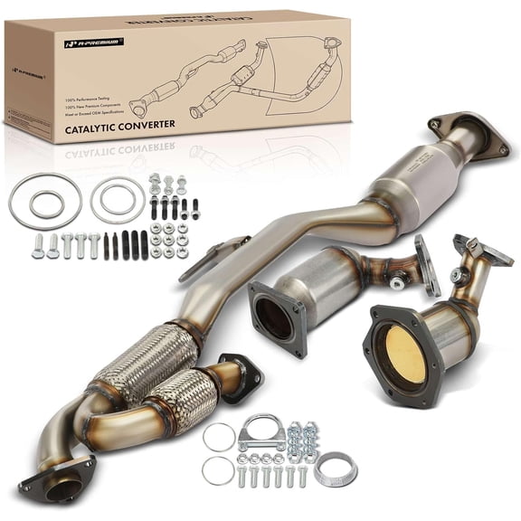 A-Premium Front and Rear 3-PC Catalytic Converter Kit Direct-Fit Compatible with Nissan Pathfinder 2013-2019 & Infiniti QX60 2014-2020, JX35 2013, 3.5L, EPA Compliant