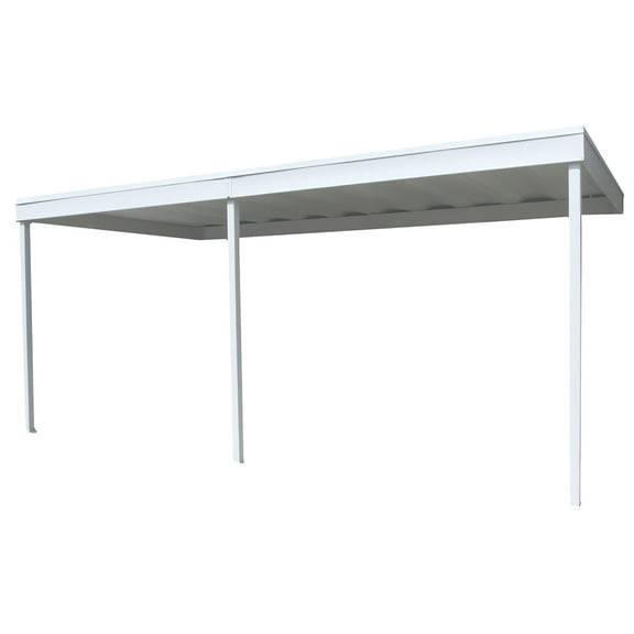 Arrow 10 x 20 x 9 ft Cool Grey Attached Carport/Patio Cover