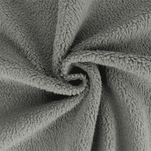 Porpoise Grey Singlesided Berber Fleece, Fabric By the Yard