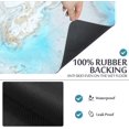 thumbnail image 4 of Very Beautiful Natural Luxury Bath Rugs 16x24 Inch Non Slip Bath Mat Quick Dry Super Absorbent Thin Bath Rug Fit Under Door Washable Bath Floor Rugs for Bathroom Bathtub Shower Sink,Multi 1, 4 of 6