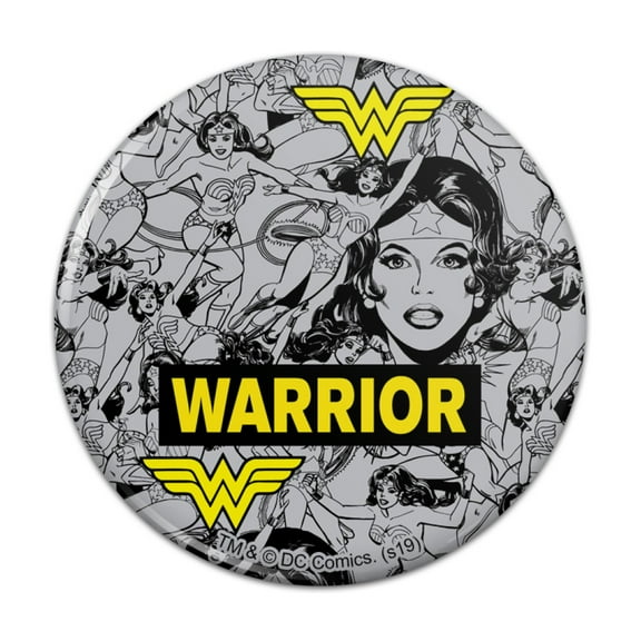 Wonder Woman Warrior Pattern Kitchen Refrigerator Locker Button Magnet