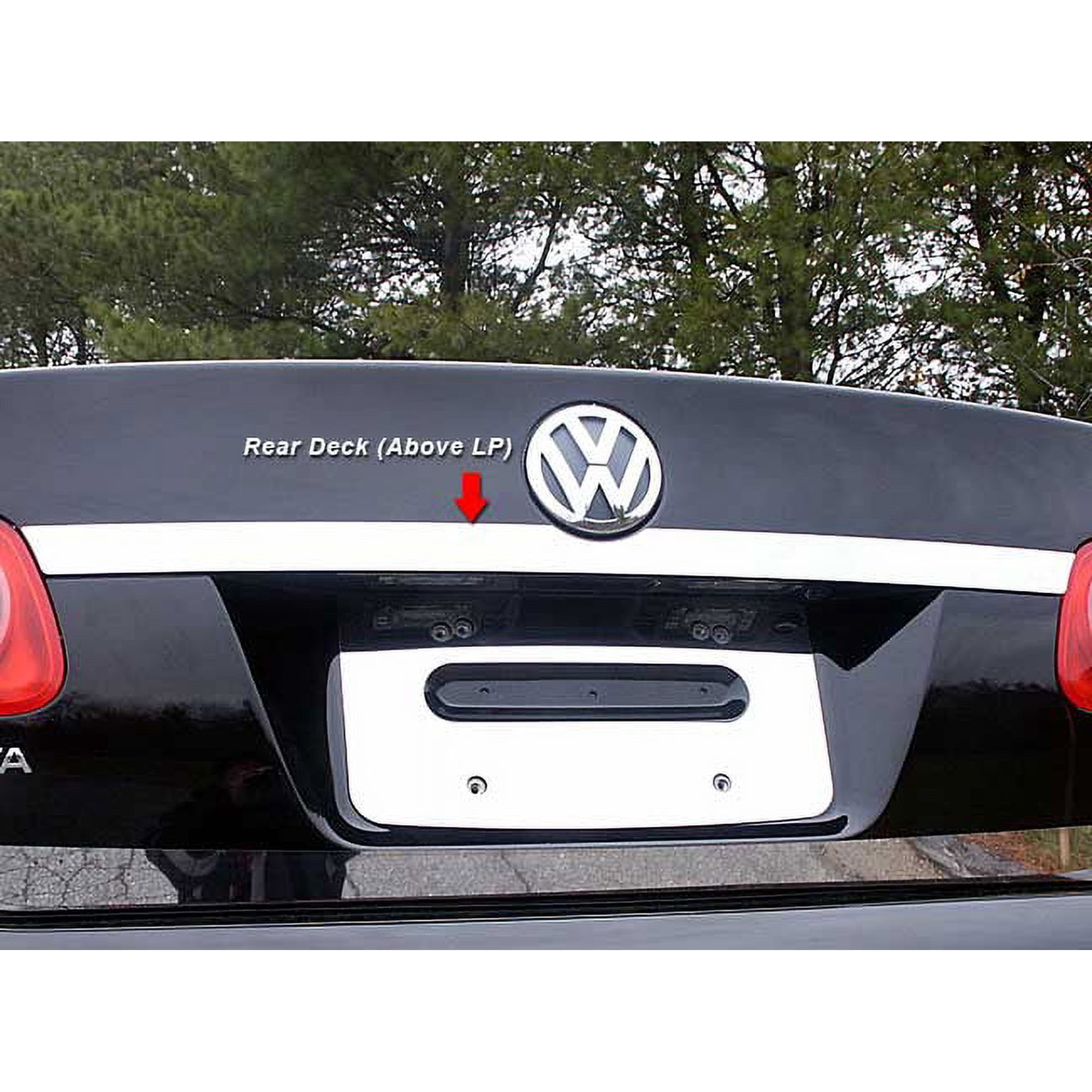Stainless Steel Rear Deck Trim 1Pc Fits 2005-2010 Volkswagen Jetta RD25666 QAA