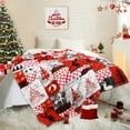 thumbnail image 3 of Christmas Blanket Red Buffalo Plaid Christmas Throw Blanket, Reindeer Christmas Blankets and Throws Soft Warm Flannel Christmas Throw Blankets for Couch, Bed, Sofa, 50 x 60 Inch, 3 of 6
