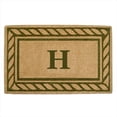 thumbnail image 1 of Nedia Home 02228J Heavy Duty Coco Mat 22 x 36 In. Olive Branch Border Monogrammed J, 1 of 1