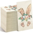 thumbnail image 1 of Servilletas para Invitados de Pascua Servilletas de Papel Desechables Decorativas de Pascua Toalla de Mano con Diseño Floral de Conejito de Primavera para Centros de Mesa, 1 of 4