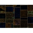 thumbnail image 1 of Ahgly Company Indoor Rectangle Patchwork Turquoise Blue Transitional Area Rugs, 7' x 10', 1 of 4