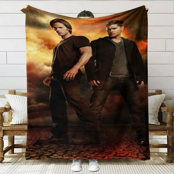 supernatural Throw Blanket Gifts for Fans Lover Girls Boys Women Present Hoodie Him Bed 60"x80"