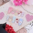 thumbnail image 4 of Press on Nails PODUOJIEYI para el Día de San Valentín con diseños 3D, 30 unidades, 4 of 8