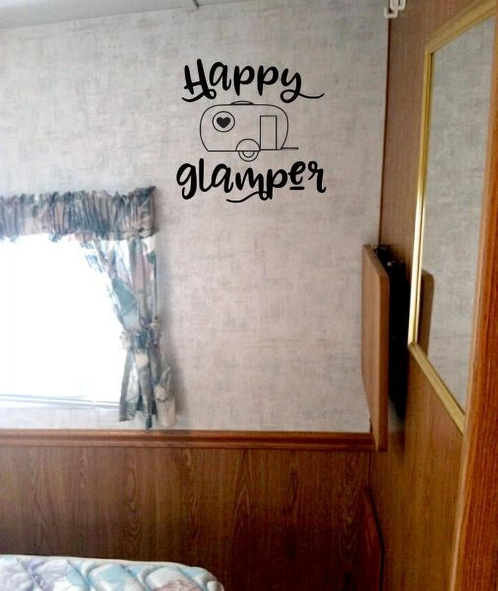 Happy Glamper Vinyl Decal Sticker For Home Cup Mug Decor Camper Choice