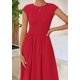thumbnail image 5 of Vestido PRETTYGARDEN para mujer, verano 2025, casual, maxi rojo, XXL, 5 of 9
