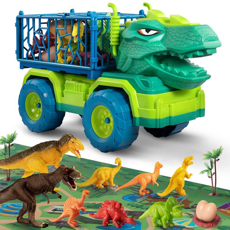 Dinosaur Truck Toys for Kids 3-5 Years, Tyrannosaurus Transport