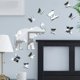 thumbnail image 2 of 1pc Mirror Elephant Chasing Butterfly Wall Sticker, Scene Decor, Room Decor, 2 of 4