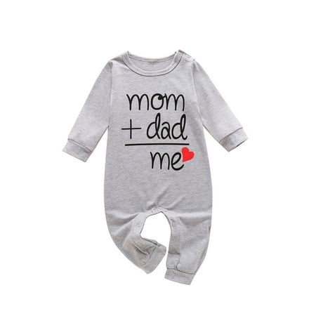 

Jdefeg 2T Romper Girl Boys&Girls Sleeve Printing Letter Romper Jumpsuit Long Love Baby Girls Romper&Jumpsuit Girls Rompers Baby Layette Set Baby Layette Set Green 90