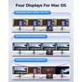 thumbnail image 4 of Adaptador de doble monitor 8 en 1 RayCue para estación de acoplamiento USB C, 4 of 6