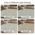 thumbnail image 7 of ODIKA 5'x7' Washable Area Rug Non-Slip, Low Pile, Stain Resistant Boho Vintage Faded Farmhouse Stripe Minimalist Seagrass Herringbone Refined for Guest Room, Lounge, Apartment, 7 of 7