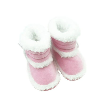 Newborn Infant Baby Warm Snow Soft Sole Crib Shoes Anti-slip Boots (Best Anti Slip Snow Boots)