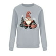 thumbnail image 4 of Makaor Sweatshirt for Women Long Sleeve Christmas Crew Neck Tops Santa Graphic Pullover Tees Fleece Cute Vacation Clothes, 4 of 6