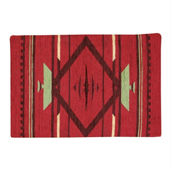 Flame Rayon And Cheille Mix Yarn Placemat With Multi Finish TFLMEP