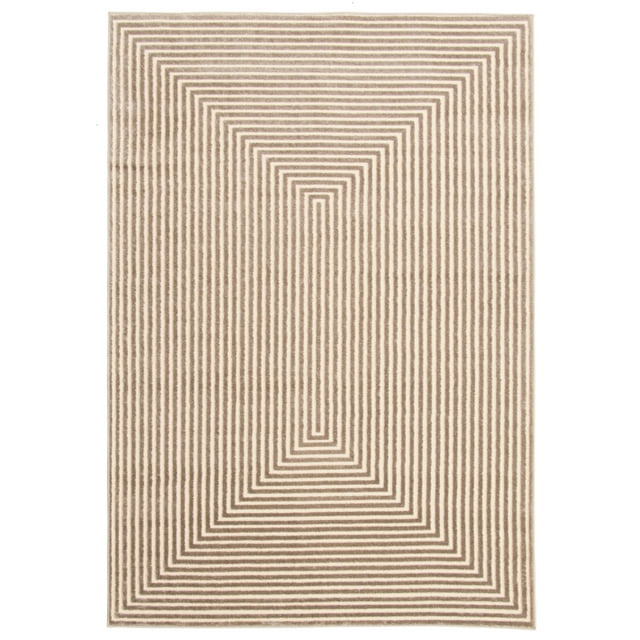 Trona Taupe Polypropylene Rug 5'3" x 7'7"