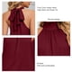 thumbnail image 5 of Camiseta sin mangas de color puro para mujer, camiseta sin mangas de color liso con frunces altos de color puro para mujer Camiseta sin mangas de color liso de punto Mejora tu experiencia, 5 of 6