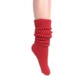 thumbnail image 6 of 3 Pairs Women's Heavy Slouch Socks Shoe Size 5-10 from AWS/American Made (Red), 6 of 7
