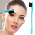 thumbnail image 6 of EXLEAF 2026 New Hair Edge Brush-Double Sided Eyebrow&Hairline Comb,Styling Tool for Flyaways&Brow Grooming,Dual-Use Makeup Brush for Women&Men for Home, Travel, Salon, Gym, 6 of 7