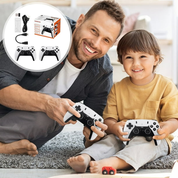 Barra De Juego Retro, Más De 50 Simuladores, Soporte En 23 Idiomas, Barra De Videojuego Plug - And - Play De Pantalla De Alta Definición 4K, Equipada Con 2 Controladores Inalámbricos De