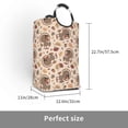 thumbnail image 2 of Disketp Cute Autumn Turkey Square Laundry Bag Large Collapsible Dirty Clothes Bags With Handles Waterproof Essentials Storage For College Dorm, Family, 2 of 5