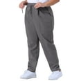 thumbnail image 4 of Agnes Orinda Women's Plus Size Pants Straight Leg Drawstring Elastic Work Trousers 3X Grey, 4 of 5
