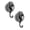 Grey, variant on Heavy Duty Vacuum Wreath Cup Hook, Easy to Install and Remove, No Hole Punched,Plated Plished Super Suction for Kitchen,Bathroom and Restroom,2Pack