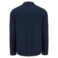 thumbnail image 3 of Men's Cutter & Buck Navy Houston Astros Knitted Advantage Tri-Blend Eco Soft Pique Long Sleeve Button-Up Shirt, 3 of 3