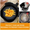 thumbnail image 3 of 2Pcs Friteuse à Air Chaud Pot en Silicone avec Poignée Réutilisable Air Friteuse Doublure Résistant à la Chaleur Friteuse à Air Panier en Silicone Cuisson P, 3 of 10