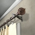 thumbnail image 2 of Berenice 13/16" Bay Window curtain rod 20"-36", 38"-72" - Cocoa, 2 of 4