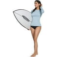 thumbnail image 3 of TSLA Women's UPF 50+ Long Sleeve Rash Guard Swim Shirts, UV Protection Sun Shirts, Regular-Fit Quick Dry Water Shirts, Sun Block Long Light Mint, Large, 3 of 7