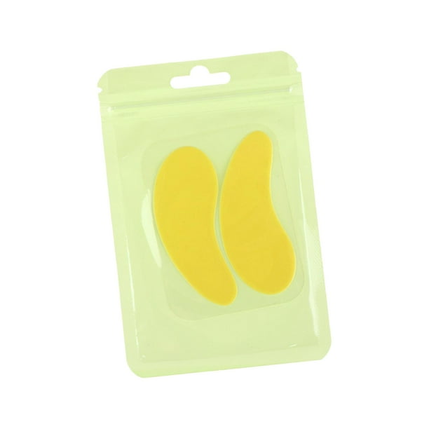 Parches para extensiones de pestañas debajo de los ojos, parches para ojos para uso doméstico en salones de belleza, prácticos Amarillo